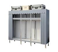Portable Closet Wardrobe - Foldable Fabric Storage with Hanging Rail and Shelves, Easy Pop-Up Design for Bedroom and Closet Organization