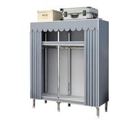 Portable Closet Wardrobe - Foldable Fabric Storage with Hanging Rail and Shelves, Easy Pop-Up Design for Bedroom and Closet Organization