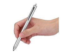 Portable Cloth Head Stylus for Tab/// - Extreme Touch Pen for 2018 [Lightweight] [On-the-Go] (Black) (Silver)