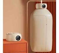 Portable Clothes Dryer, 0.5~5H Intelligent Timing Foldable Quiet Fast Drying, 10kg Load Capacity with Overheating Protection, 360° Hot Air Circulation
