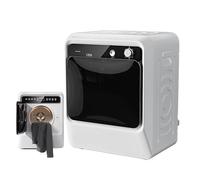 Portable Clothes Dryer, 1000W Electric Laundry Dryer with Stainless Steel Tub and LCD Touch Panel, Compact Design for Apartments and RVs