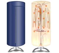 Portable Clothes Dryer, 900W Compact Foldable Drying Machine for Large Loads of Garments & Shoes, Quiet 50dB Operation with Timer, Ideal for Home, Apartment, RV, Travel UK plug