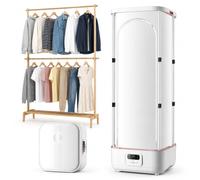Portable Clothes Dryer 900W, Foldable Steam Closet with Remote Timer for Efficient Laundry in Small Spaces, Ideal for Student Rooms and Apartments