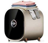 Portable Clothes Dryer, Electric Clothes Dryer Machine with LCD Touch Screen, Rotates Alternately Forward and Reverse, 30-minute Fast Drying, Load Capacity 0.8kg, for Home, Apartment