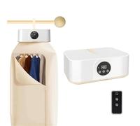 Portable Clothes Dryer, Fast Drying Machine, Quiet Electric Dryer, Timer, with Hanging Bag & Remote, for Apartment, RV, Travel, Hotel & Room
