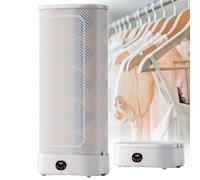 Portable Clothes Dryer, Hanging Garment Steam Iron with Touch Screen Display, 0-4h Timer, Collapsible Design, Aluminum Alloy Bracket for Various Fabrics