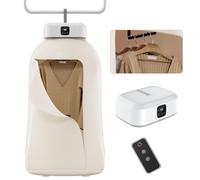Portable Clothes Dryer, Mini Clothes Dryer, Electric Clothes Dryer, Small Compact Foldable Quick Dryer with Adjustable Timer for Apartment, RV, Travel, Home, Dorms, Includes Dry Bag and Remote Control