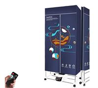 Portable Clothes Dryer with High Capacity - 1500W Electric Drying Machine for Quick Drying with Remote Control Compact Dryer Foldable Suitable for Apartments and RVs Space-Saving (light blue)