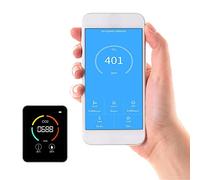 Portable Co2 Detector - Home Co2 Sensor - Indoor Air Quality Measuring Devices - Carbon Dioxide, Temperature and Humidity, High Accuracy Air Monitor