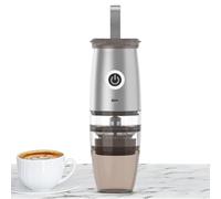 Portable Coffee Bean Grinder - 2 In 1 Coffee Burr Grinder | 3 Types Coffee Grinder | 5 Fine Coarse Grinding Parameters | Stainless Steel Transparent Coffee Core Stainless Steel