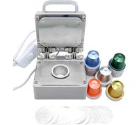 Portable Coffee Capsule Sealing Machine with Aluminum Foils, Ideal for Home and Commercial Use