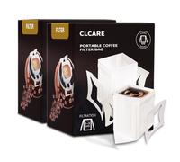 Portable Coffee Filter Paper Bag 100pcs Hanging Ear Drip Coffee Bag Single Serve Disposable Drip Coffee Filter Bag Perfect for Travel, Camping, Home, Office (100 PCS)
