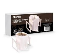 Portable Coffee Filter Paper Bag 40pcs Hanging Ear Drip Coffee Bag Single Serve Disposable Drip Coffee Filter Bag Perfect for Travel, Camping, Home, Office