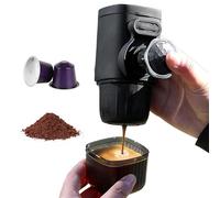 Portable Coffee Maker for Travel - Hand-Pressed Coffee Maker & Reusable Grinder Machine for Outdoor, Indoor, Camp & Kitchen