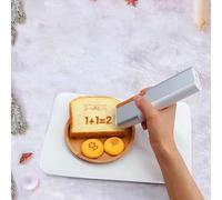Portable Coffee Printer Handheld Inkjet Printer Food Printer, Mini Food PrintPen Machine, Cake Coffee Desserts DIY Decoration Maker(Brown)