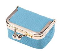 Portable Coin Purse Jewelry Case with Kiss Leather Jewelry Box Rings Box Small Organizers Change Purse Travel Case Portable Coin Leather with Kiss