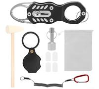 Portable coin tester kit with stainless steel and aluminum alloy construction, combining precision calipers and metal testing technology for accurate coin verification