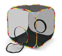 Portable Collapsible Cat Playpen, Escape-Proof Heavy-Duty Mesh Cat Enclosure, Fully Enclosed Cat Cube for Indoor Outdoor Use, Ideal for Kittens and Small Pets