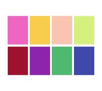 Portable Colored Overlay - Colored Reading Strip | Guided Reading Highlight Strips | A4 Size 8 Pieces Color-Filter Aid Tool For Assistance Clarity Stress Reduction Women Book Learning Men