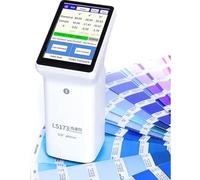 Portable Colorimeter Color Analyzer, Handheld Colorimeter, Precise Portable Color Analyzer Digital Reader, with 3.5 Inch Touch Screen, Built-in 4 Electronic Color Cards, for Paint, Metal.