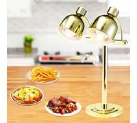 Portable Commercial Freestanding Self-Service Banquet Catering Food Warming Lamp(Gold)