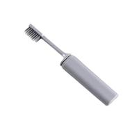 Portable Compact Charcoal Folding Toothbrush Fold Travel Camping Hiking Outdoor Easy to Take Foldable Teethbrush Grey Nice processing
