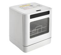 Portable Compact Dishwasher Countertop - with Programs, Dual Spray & High-Temp Air-Dry Function for Apartments, Dorms, Boats