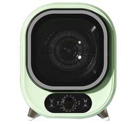Portable Compact Small Tumble Dryer, 5 KG Capacity, Mini Spin, 0.8 KG Load, Suitable for Countertop Wall Mounting (Green)