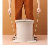 Portable Compact Spin Dryer for Clothes Manual Mini Laundry Drying Machine for Apartment Dorm Camping (Apricot)