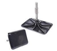 Portable Compactor Rammer Plate, 12.2" Jack Hammer Compactor Plate, Tamper Plate Manganese Steel Builder Tool, for Architectural, Industrial and Commercial Applications