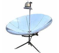 Portable Concentrating Solar Cooker, High Efficiency Parabolic Sun Oven for Camping Outdoor, 700-1000°C Focal Spot Temperature, 150cm Diameter