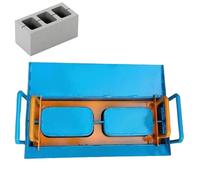 Portable Concrete Block Maker, 550W Electric Brick Press Machine, High-Pressure Vibration System for Homestead Sidewalks, Fire Pits, Garden Borders, Includes 8 Molds for Durable DIY Construction