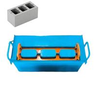 Portable Concrete Block Maker, 550W Electric Brick Press Machine, High-Pressure Vibration System for Homestead Sidewalks, Fire Pits, Garden Borders, Includes 8 Molds for Durable DIY Construction