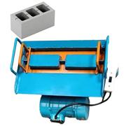 Portable Concrete Block Maker, 550W Electric Brick Press Machine, High-Pressure Vibration System for Homestead Sidewalks, Fire Pits, Garden Borders, Includes 8 Molds for Durable DIY Construction