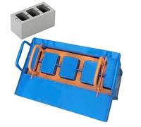 Portable Concrete Block Maker, 550W Electric Brick Press Machine, High-Pressure Vibration System for Homestead Sidewalks, Fire Pits, Garden Borders, Includes 8 Molds for Durable DIY Construction