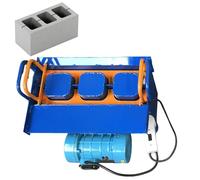 Portable Concrete Block Maker, 550W Electric Brick Press Machine, High-Pressure Vibration System for Homestead Sidewalks, Fire Pits, Garden Borders, Includes 8 Molds for Durable DIY Construction