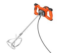 Portable Concrete Mixer Machine Paddle Mixer, 2600W Handheld Electric Paddle Plaster Mixer with 6 Adjustable Speed, Concrete Tool for Mixing Feed/Plaster/Paint/Mortar/Cement/Concrete, 2M Power Cable