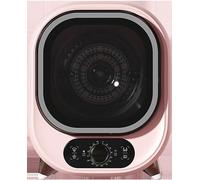Portable Condenser Tumble Dryer 5kg Vented Mini Spin Dryer - Compact Small Dryer for Countertop or Wall Mount - 0.8kg Load Capacity - Brown