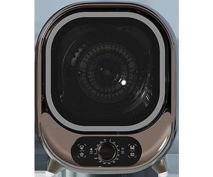 Portable Condenser Tumble Dryer 5kg Vented Mini Spin Dryer - Compact Small Dryer for Countertop or Wall Mount - 0.8kg Load Capacity - Brown