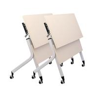 Portable Conference Table with Silent Wheels and Wood Tabletop for Easy Assembly - Ideal for Meeting Rooms and Studies