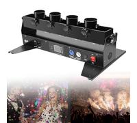 Portable Confetti Gun Launcher Machine Cannon 4 Shots Professional Electric Streamer Remote Electric Paper for DJ Party Nightclub Wedding Stage Concert Event Show Christmas