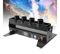 Portable Confetti Gun Launcher Machine Cannon Electric 4-Shot Rapid Fire, Professional Grade for DJ Performances Wedding Celebrations