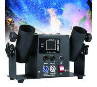 Portable Confetti Gun Launcher Machine Double- cold sparkler DMX/Remote Paper Sprayer, for Weddding, Disco, Show