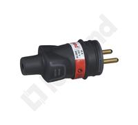 Helmo Portable Rubber Plug 16A 2P+Z 230V IP44 Black 050114
