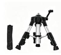 Portable Construction Tripod for Levels Compact Bag Portable(0.4m) | Thickened aluminum alloy, adjustable height range, secure locking clips, fits levels, construction use