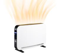 Portable Convector Heater with 24H Timer Adjustable Temperature White