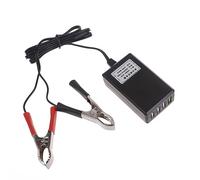 Portable Converter with Battery Clip 12V/24V to 5V 4-Port USB Charger Multiport Power Adapter for Mobile Phone Tablets