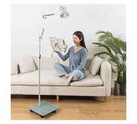 Portable Cookbook Holder Stand Adjustable Height & 360° Rotating Lightweight Sturdy Design Flexible Gooseneck Aluminum Base for Easy Reading & Cooking (With Lamp)