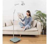 Portable Cookbook Holder Stand Adjustable Height 360° Rotating Reading Desk Sturdy Aluminum Base Lightweight Gooseneck Design for Easy Use with Lamp.