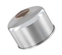 Portable Cooker Canister Housing Adapts Flat Cartridge Shape, Iron Exterior, Open Connector Area, Campsite Packing Camping Canister Cover Flat Stove Cartridge Protector Iron Shell Plated Housing Camp
